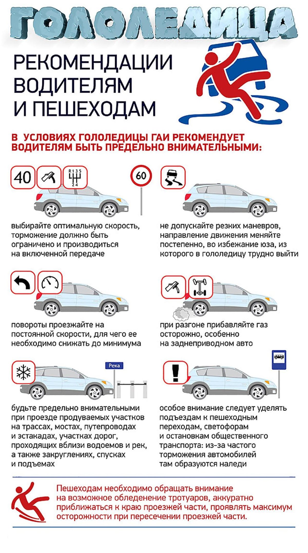 Памятка для водителей в зимний период