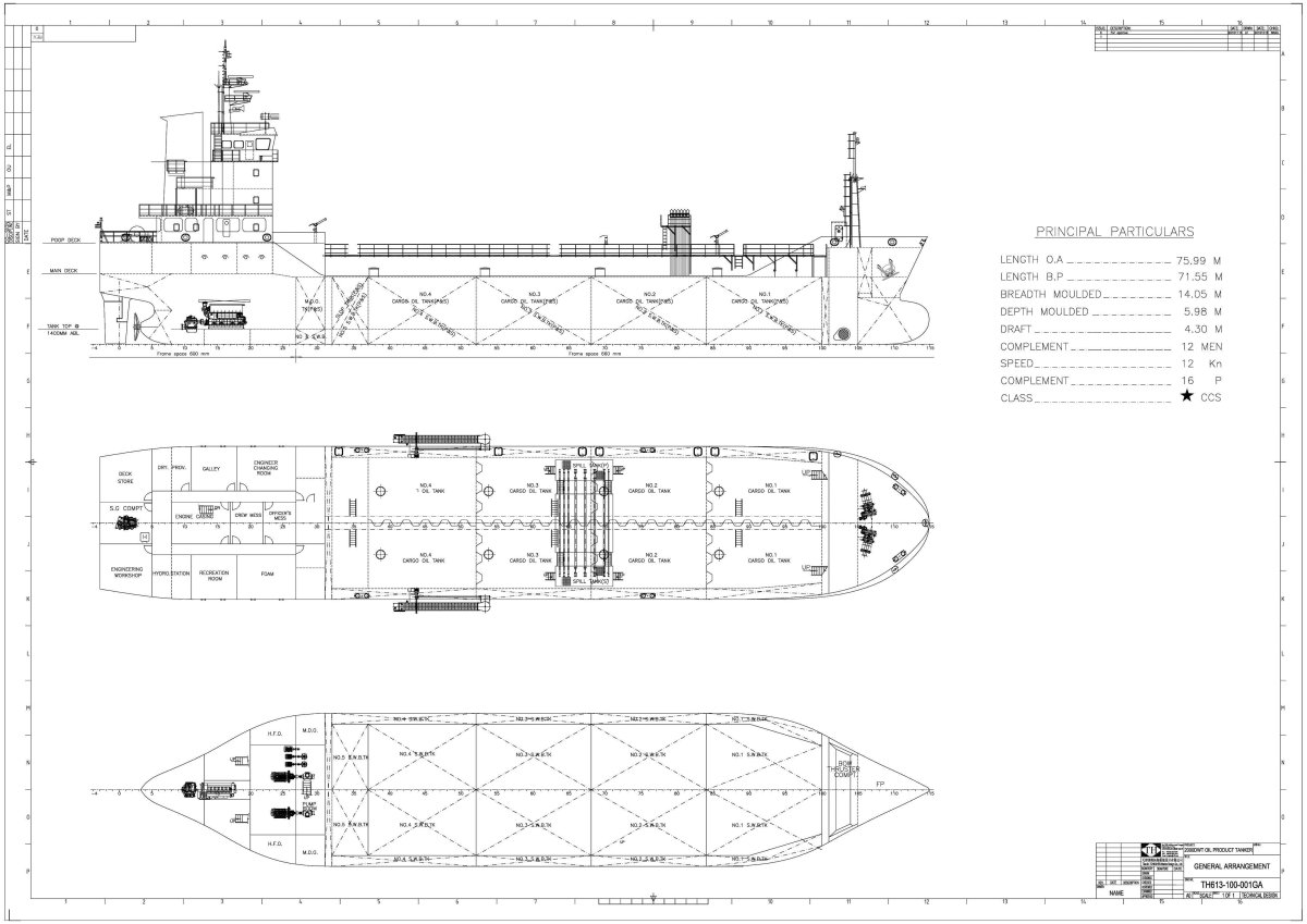 Танкер rst25 чертеж