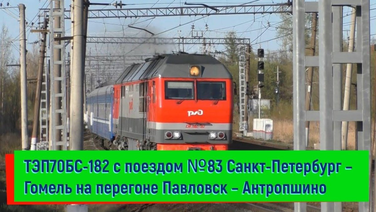 Поезд Санкт-Петербург Гомель