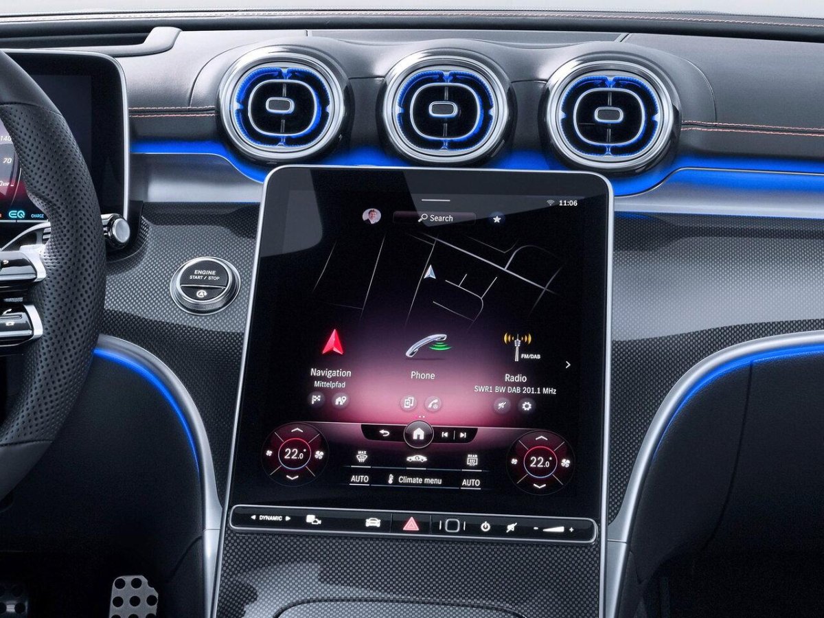 C class w206 салон