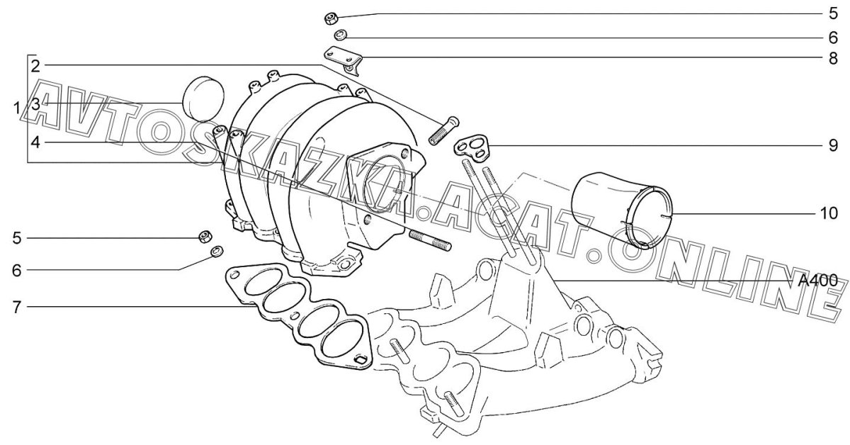 Впускной ресивер ВАЗ 2107