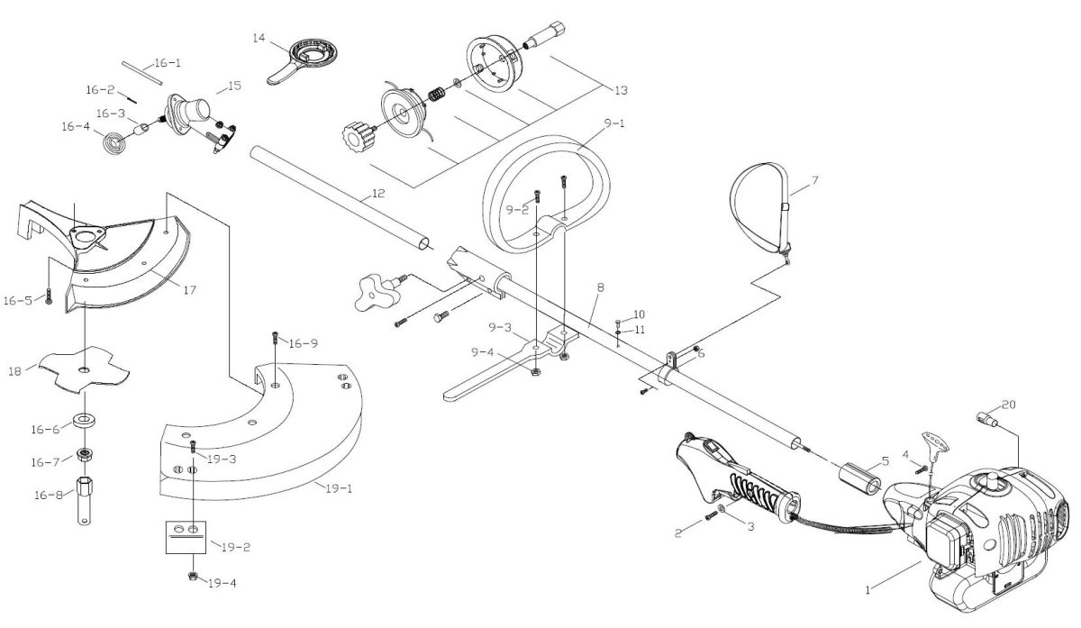 Электротриммер чемпион 1200 схема электрическая