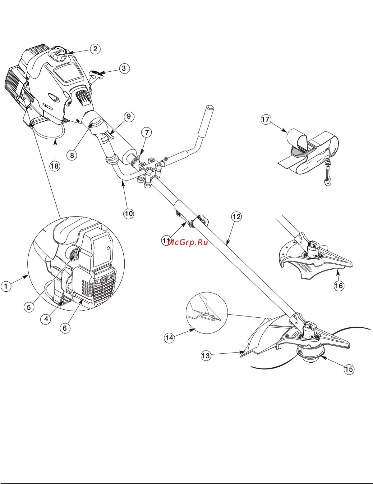 Триммер бензиновый MTD 790