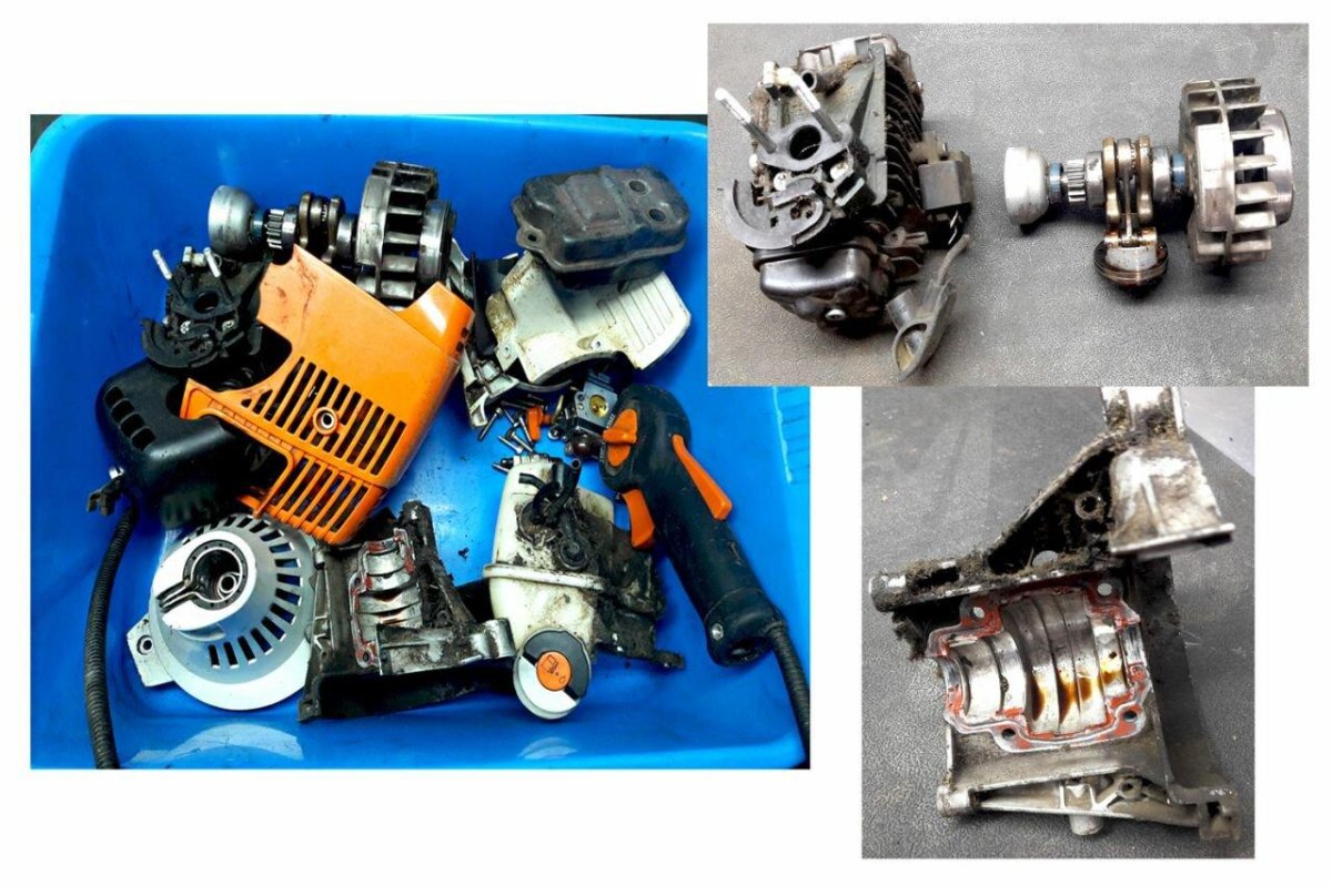 Мотор триммера штиль fs130