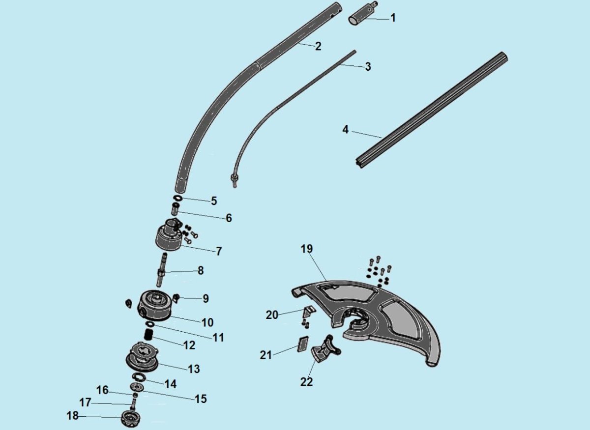 Запчасти для триммера электрического чемпион ет 1203а