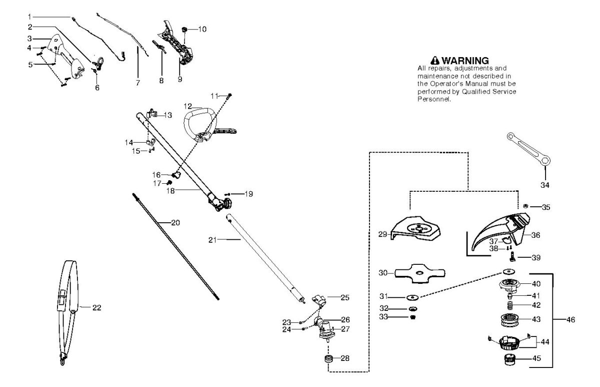 Редуктор для триммера al ko BC 1200e