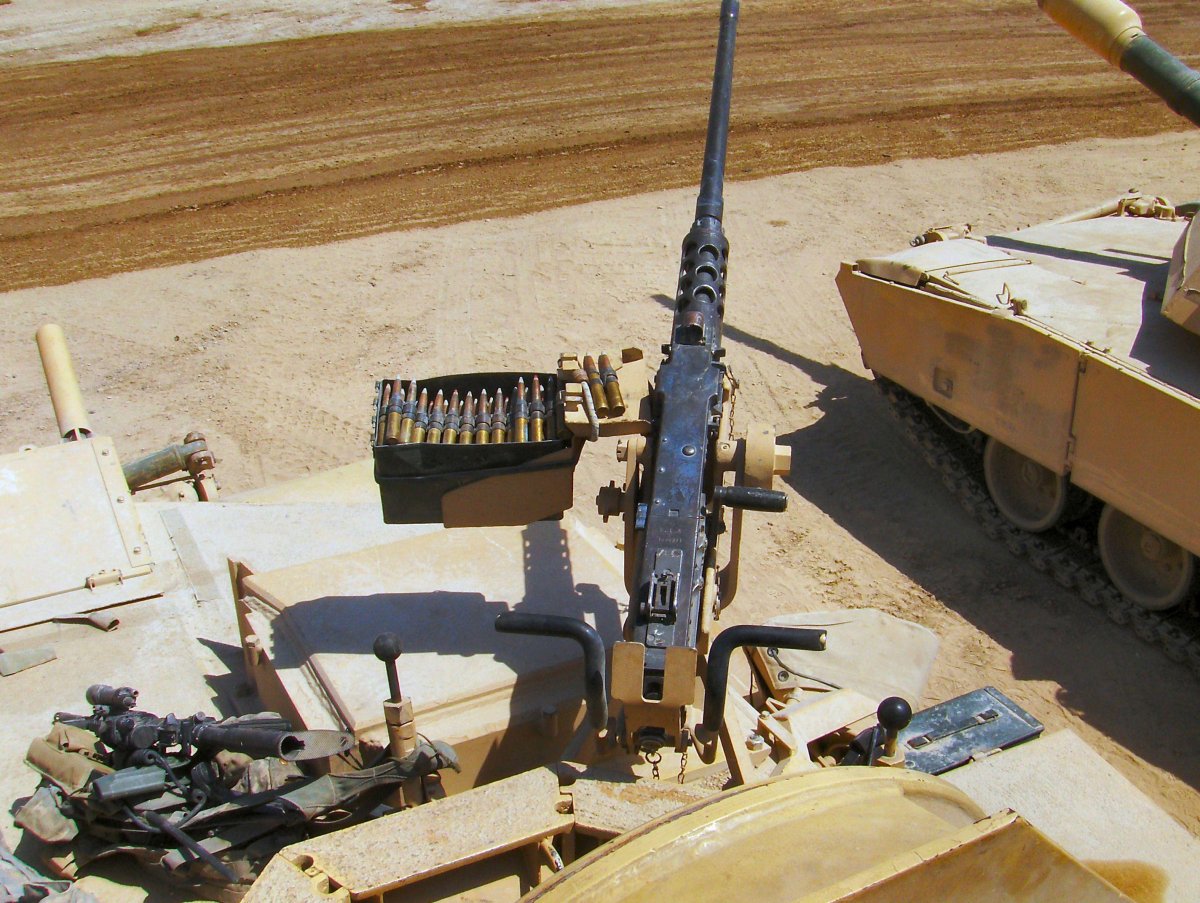 Танк Абрамс пулемет