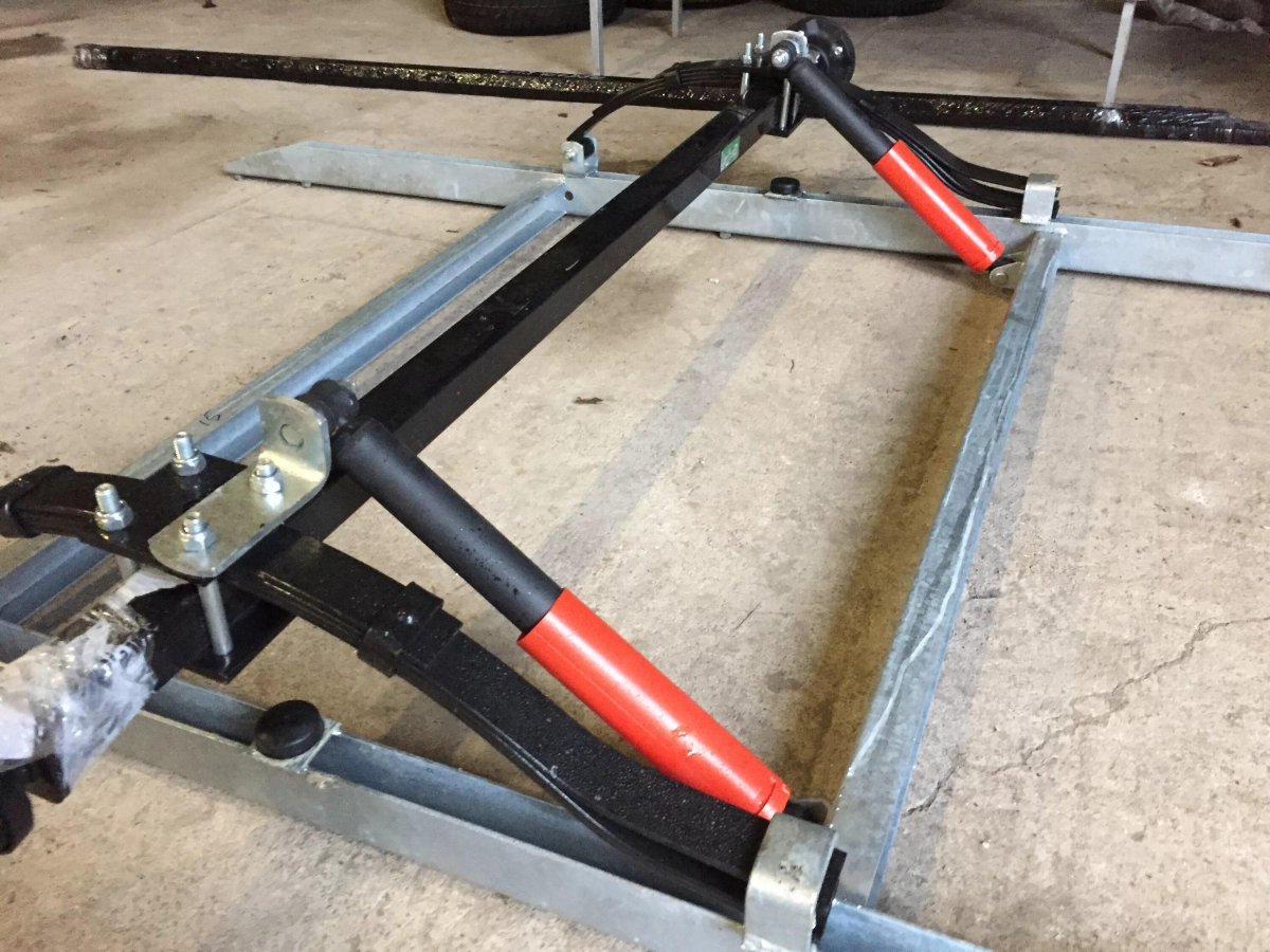 Ось для прицепа рессорная 750 кг МЗСА 817711.012