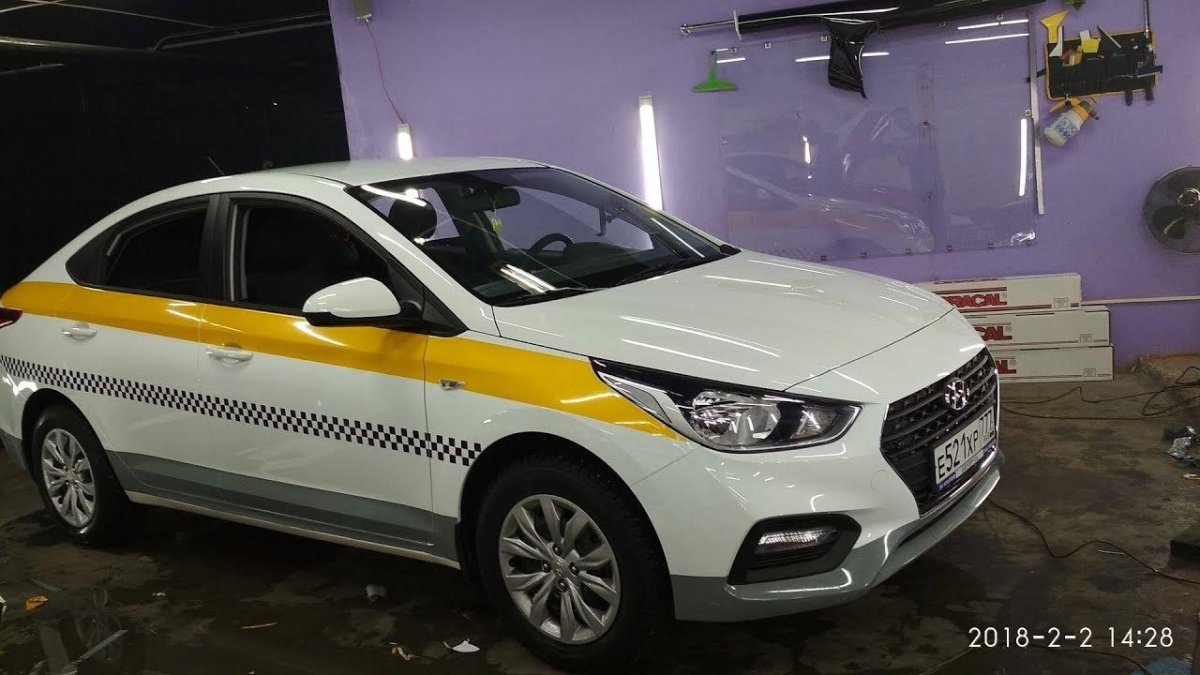 Hyundai Solaris 2021 такси