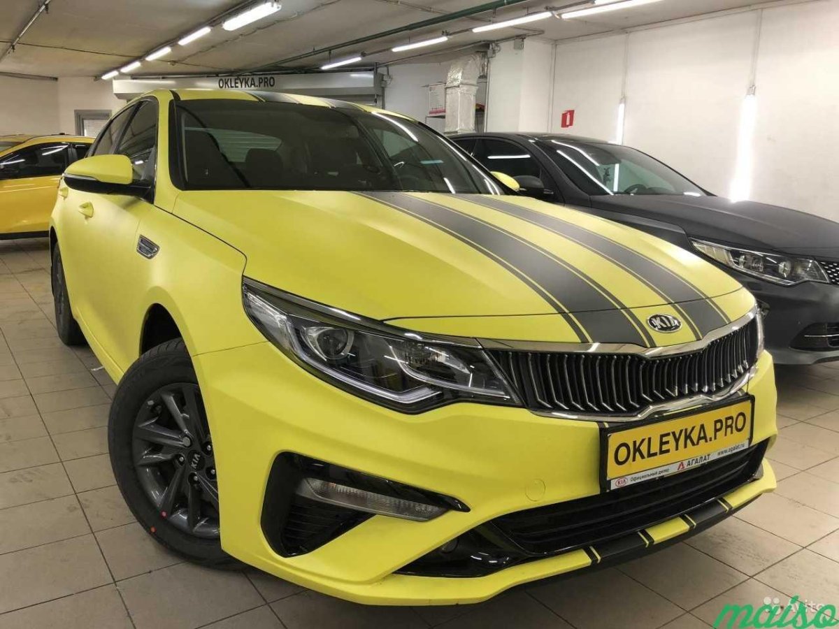 Киа Оптима желтая