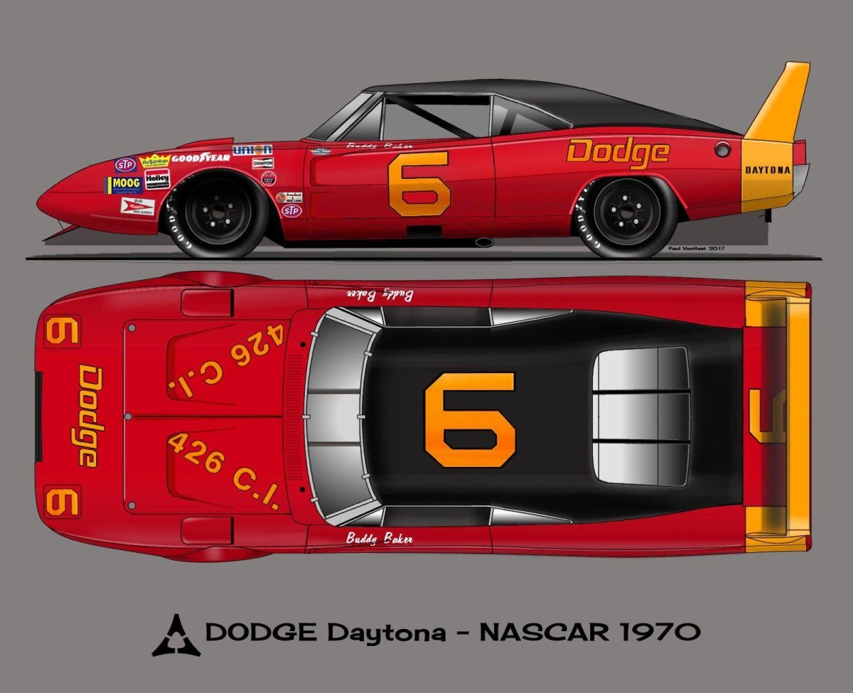 Dodge Charger Daytona чертежи