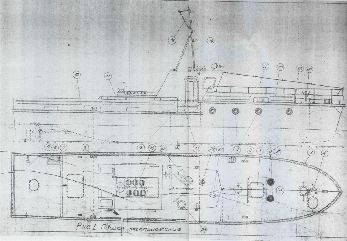 Катер костромич 1606 чертеж