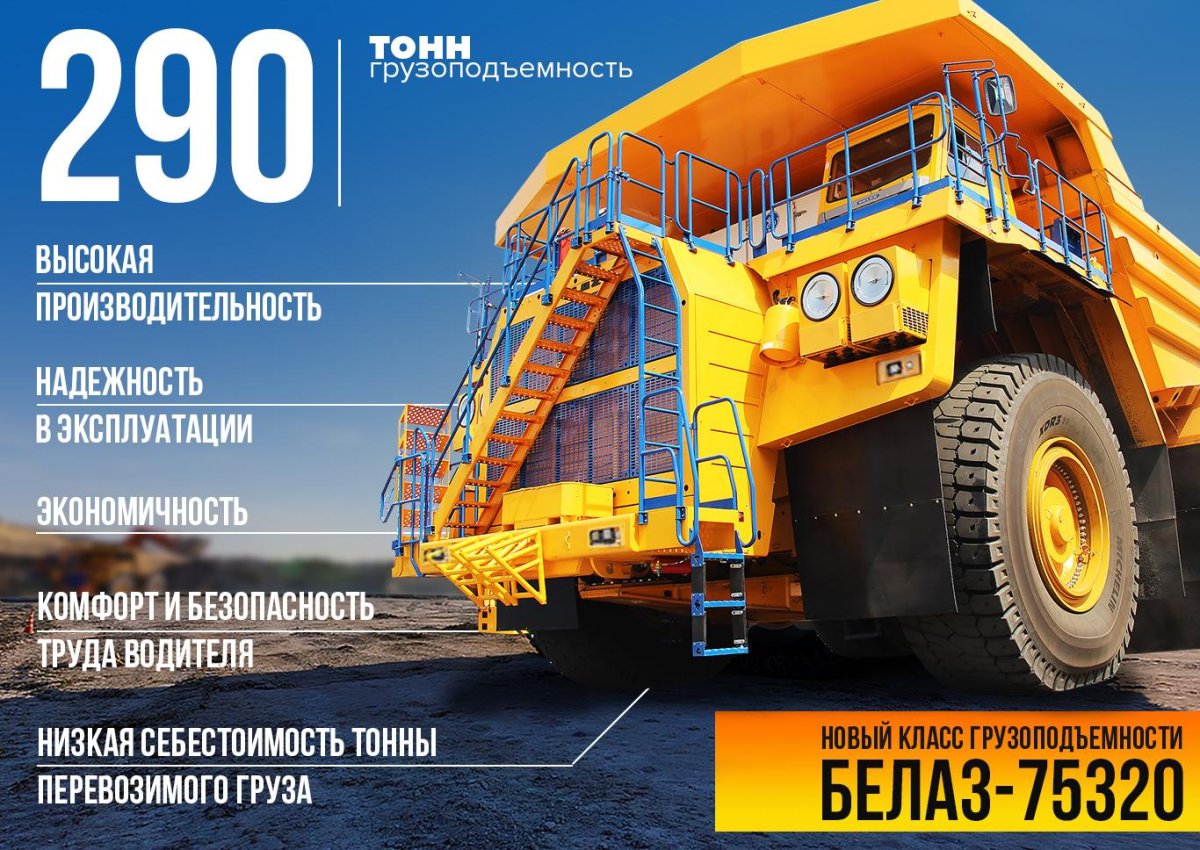 БЕЛАЗ карьерный самосвал 75320