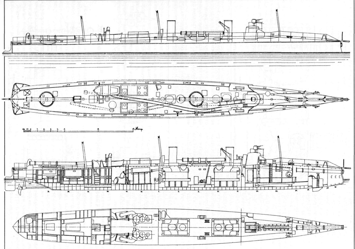 Миноносцы типа Пернов атлас чертежей