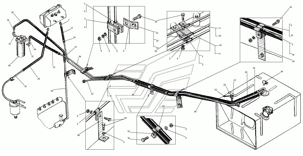 Топливная система Урал 5557 ЯМЗ 236