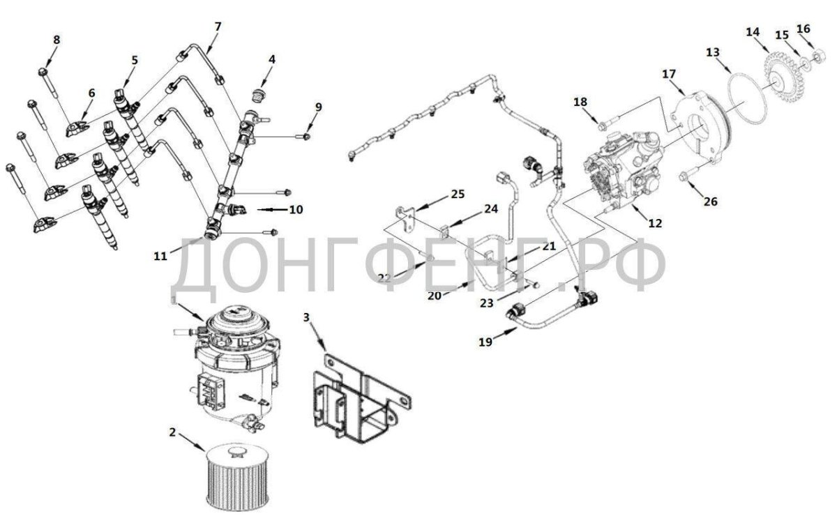 Топливная система cummins 2.8
