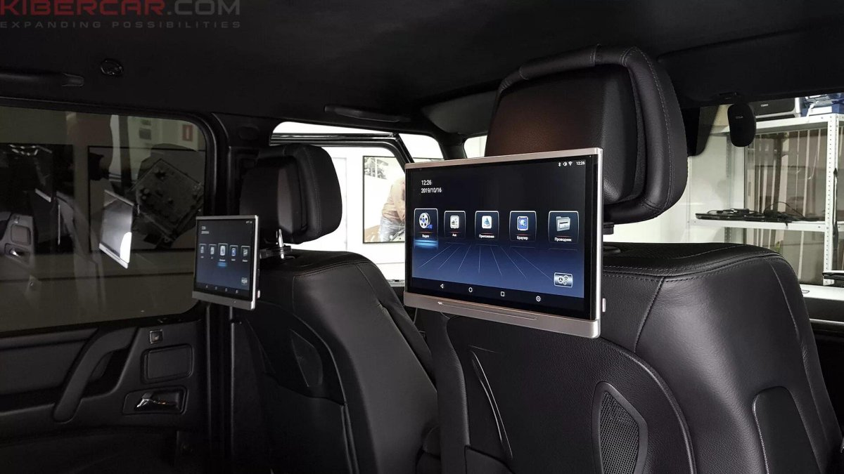 Мерседес мониторы в подголовнике