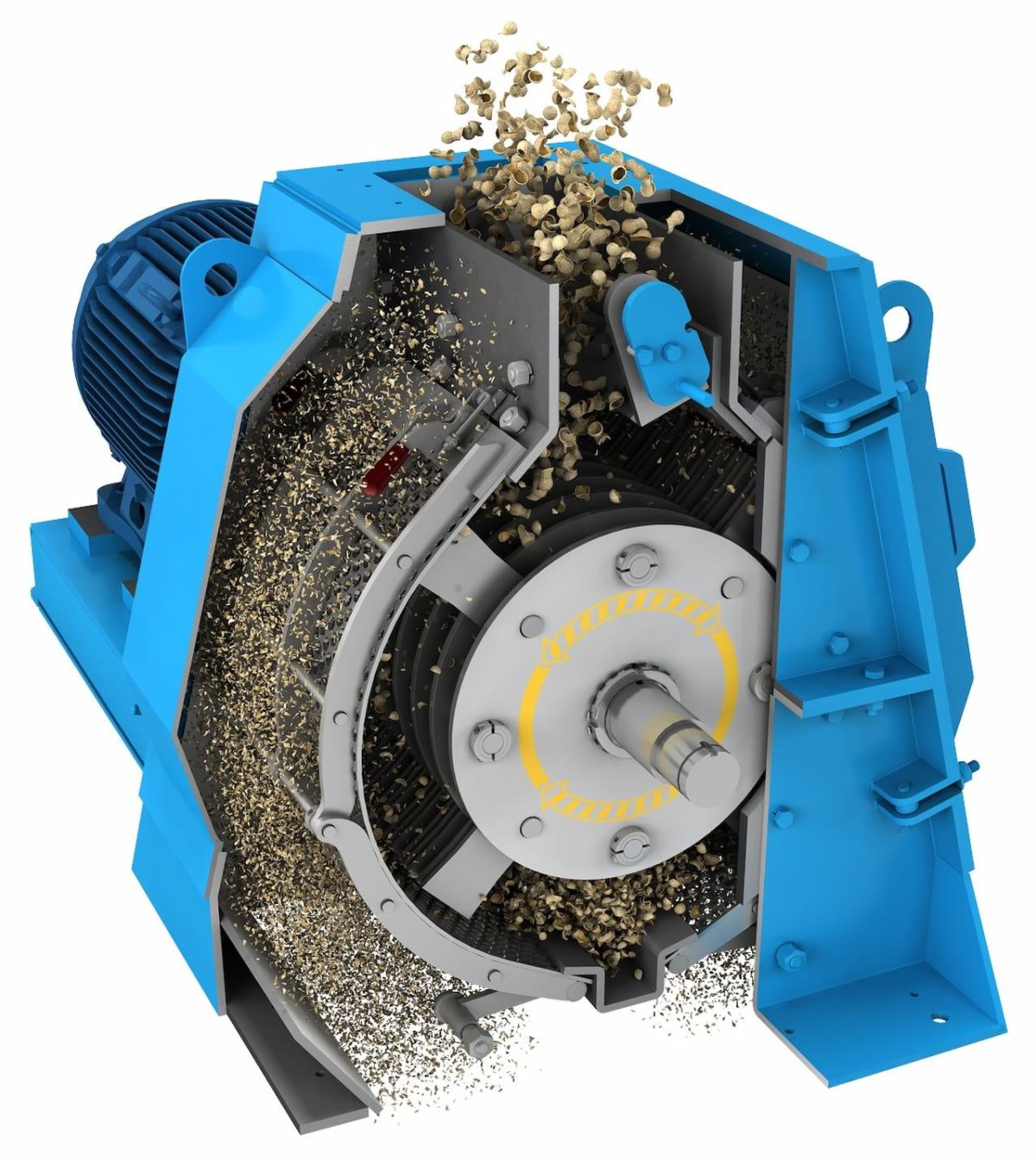 Двухроторная молотковая дробилка