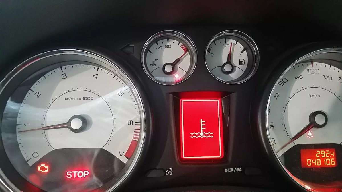 Контрольные приборы индикаторы Пежо 307