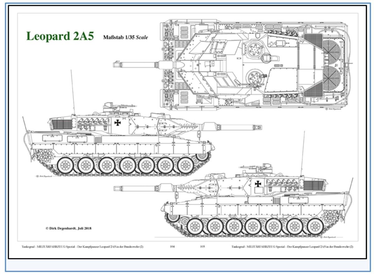 Чертеж танка леопард 2а3