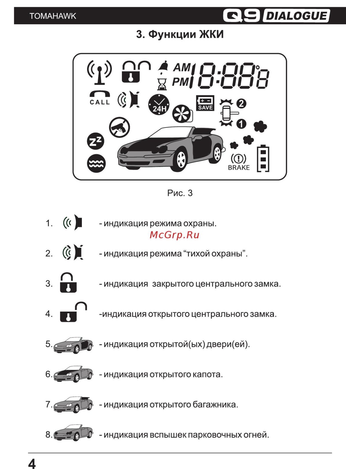 Кнопки Tomahawk 9010 TZ