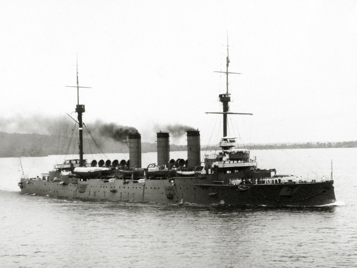 Крейсер Аврора после Цусимы