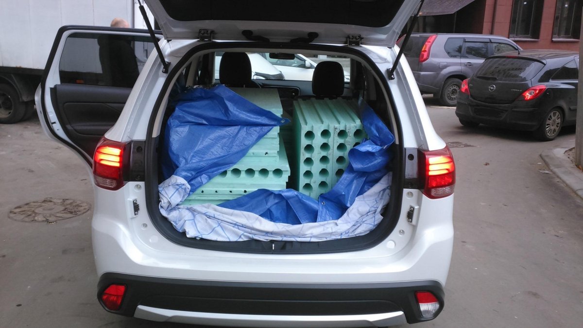 Габариты багажника Митсубиси Аутлендер 3