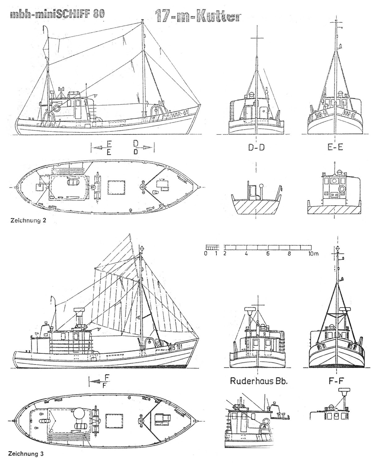 Немецкий катер KFK Kriegsfischkutter чертежи