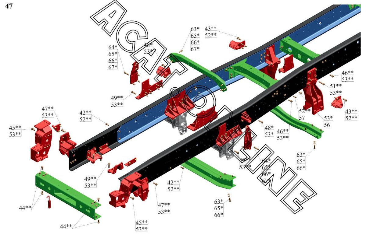 Рама МАЗ 65 16