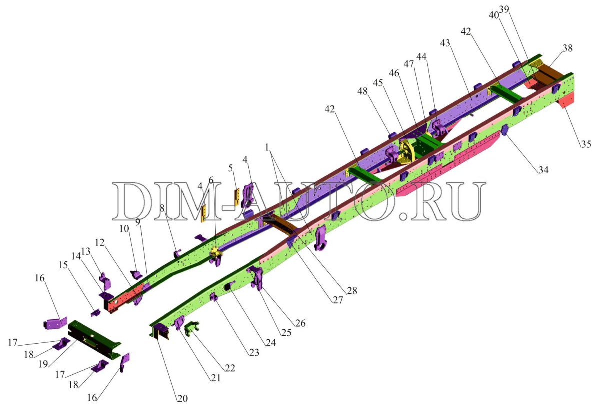 Рама МАЗ 6317