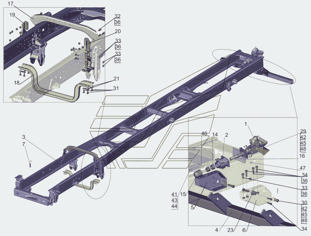 Рама МАЗ 5440 а5