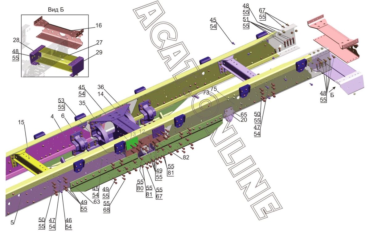 Рама МАЗ 6317