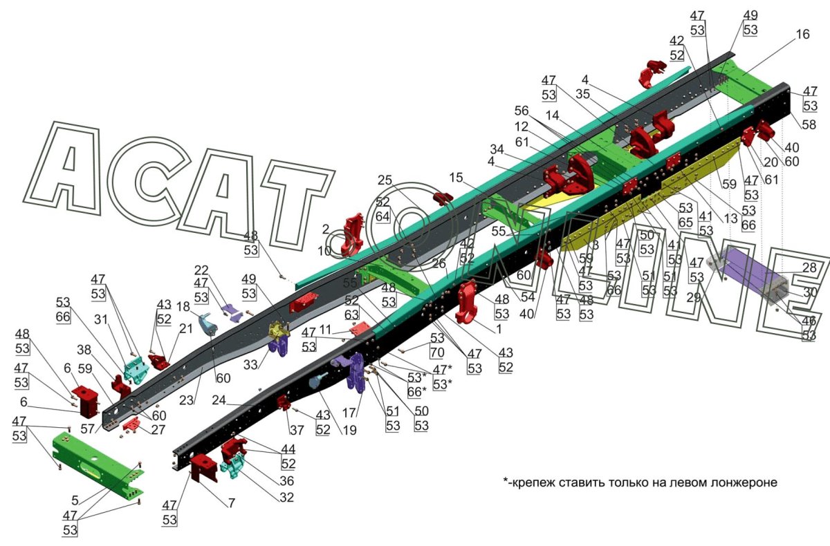 Задняя подвеска МАЗ 6317