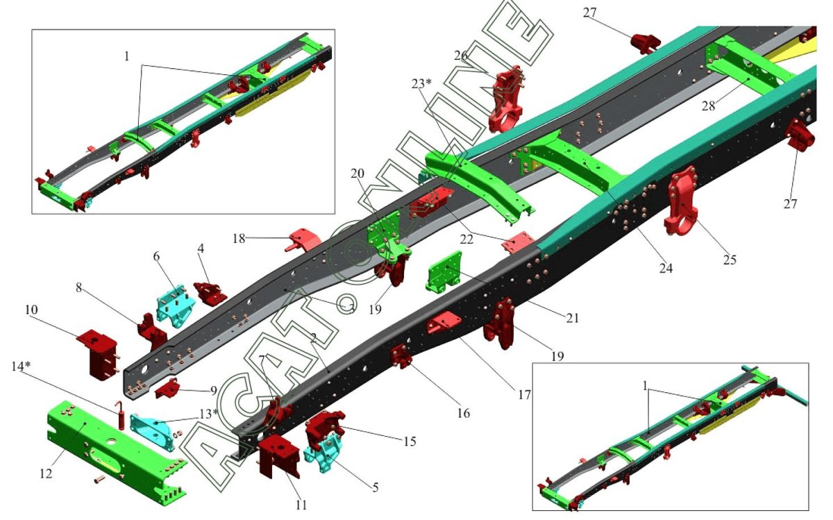 Рама МАЗ 5336