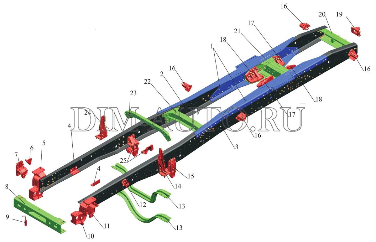 МАЗ 6430 рама