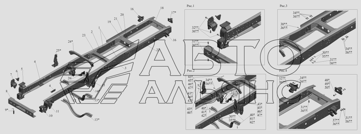 Рама МАЗ 5440 а5