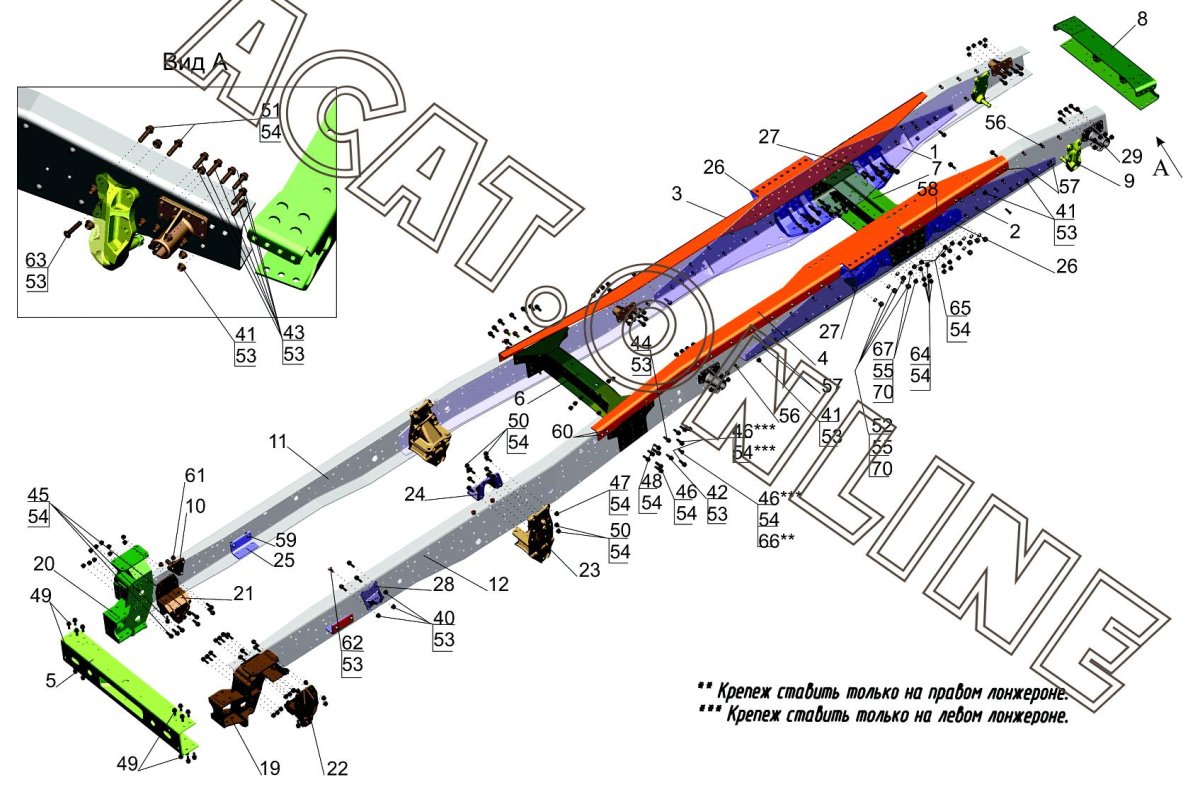 МАЗ 6430 рама
