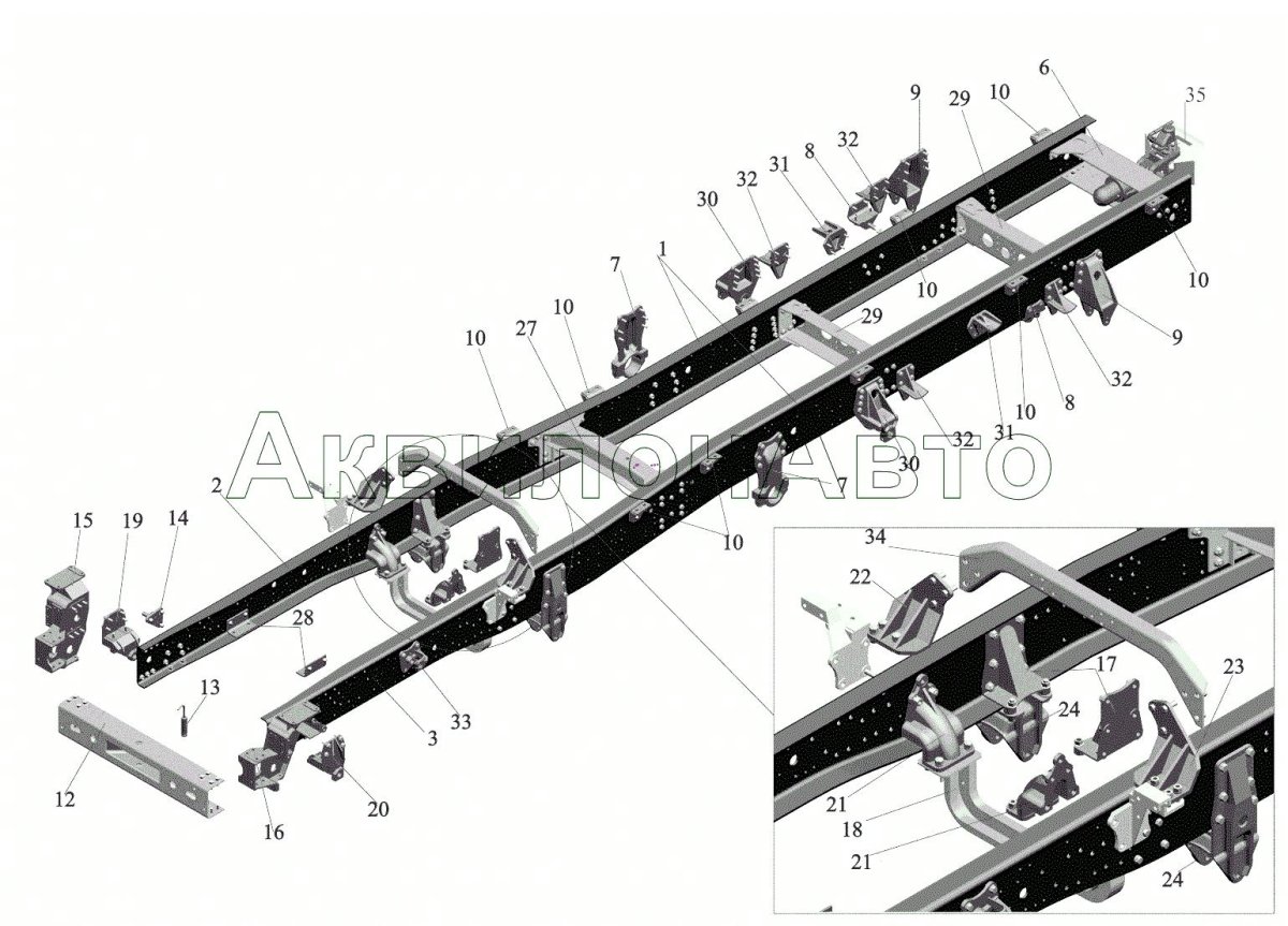 Рама МАЗ 6317