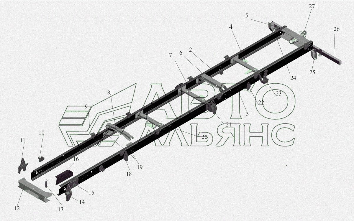 Рама МАЗ 4370