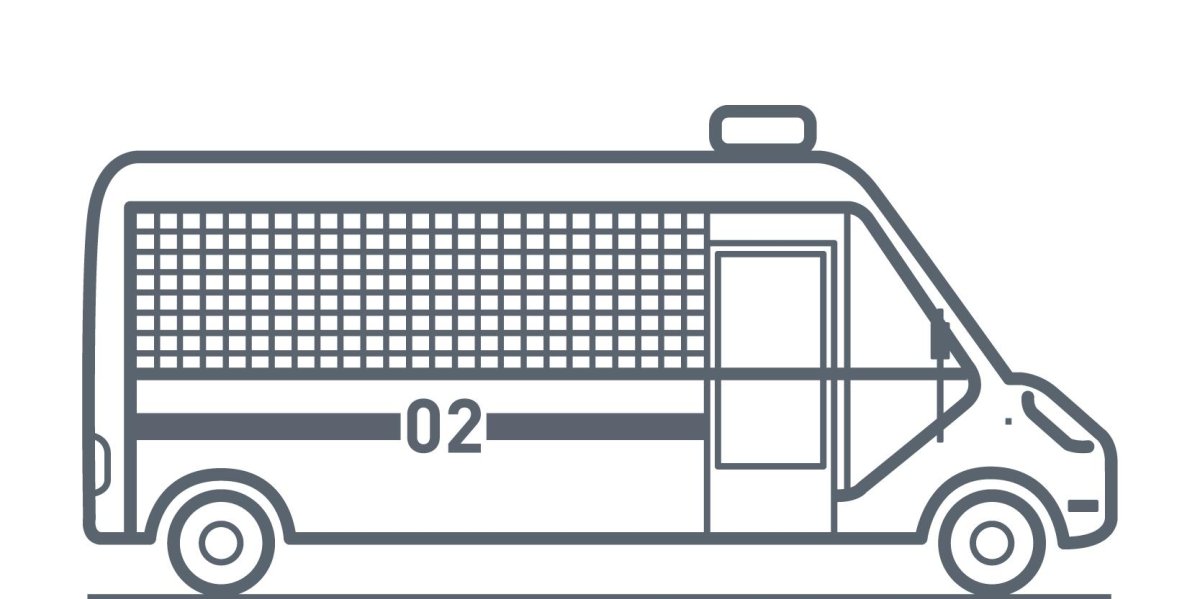 Полицейский фургон раскраска