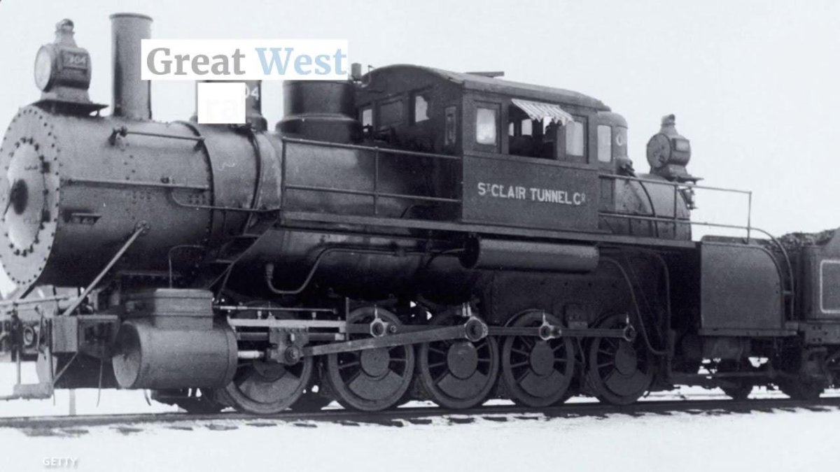 Старинный паровоз