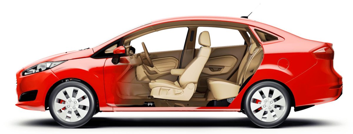 Машина сбоку