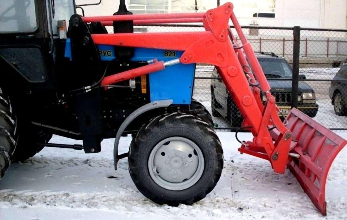 Отвал снежный на погрузчик МТЗ 82