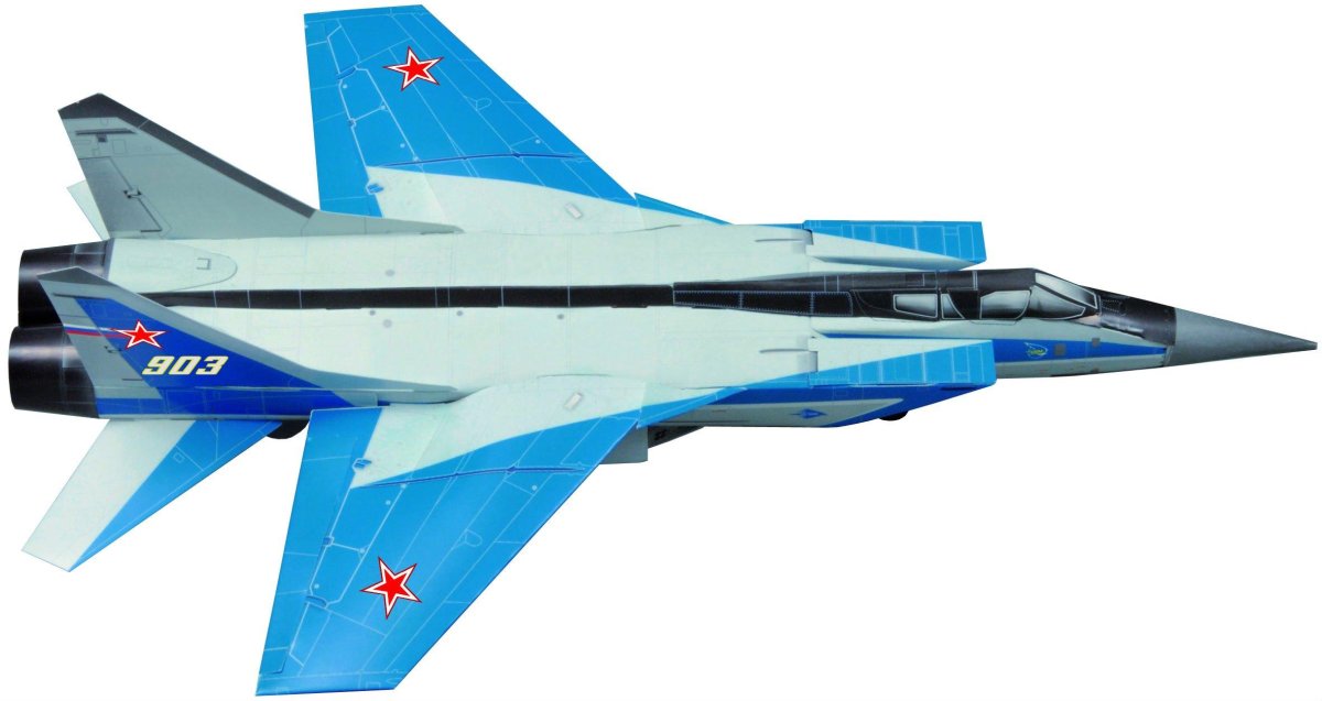 Модель истребителя из бумаги