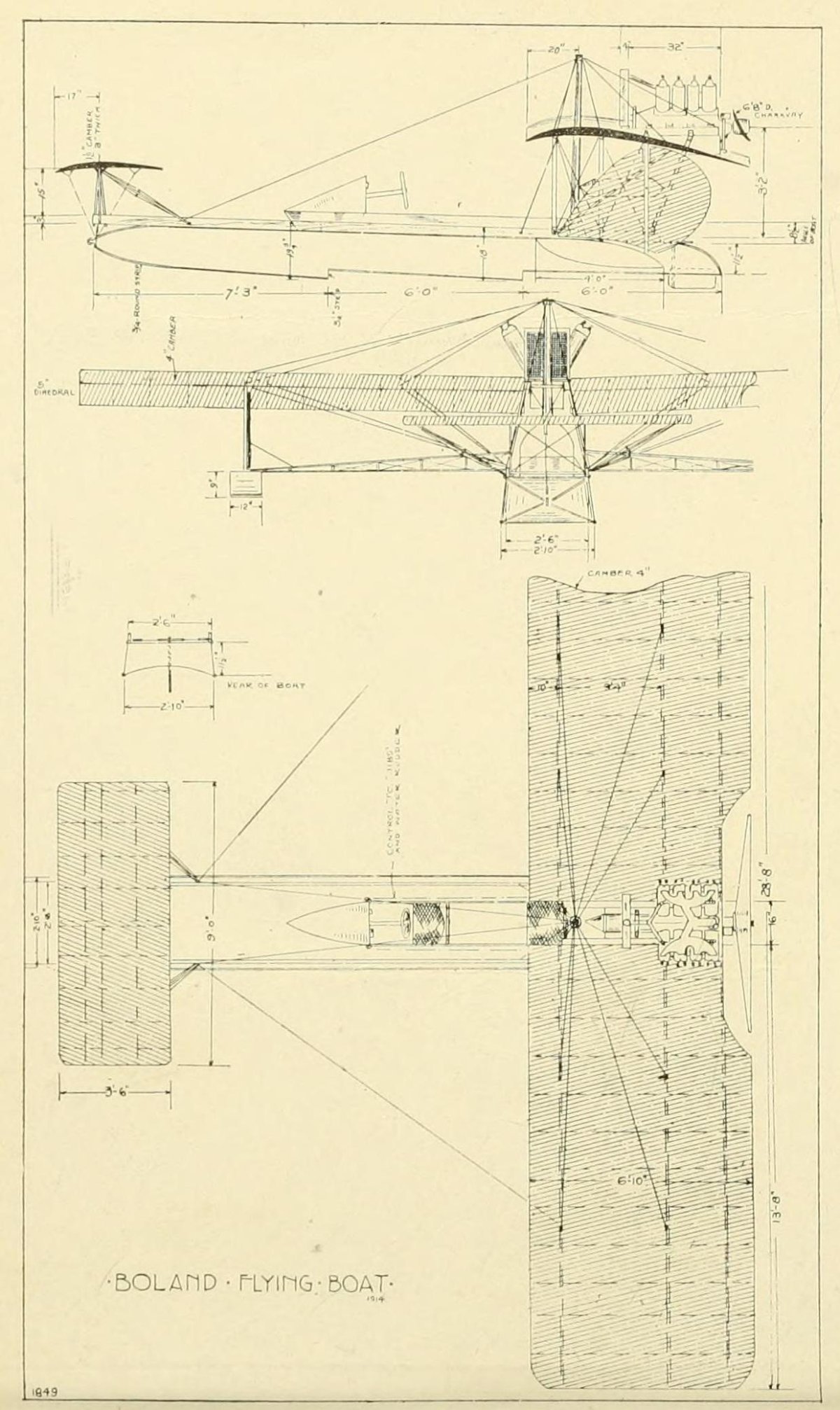 Летающая лодка чертежи