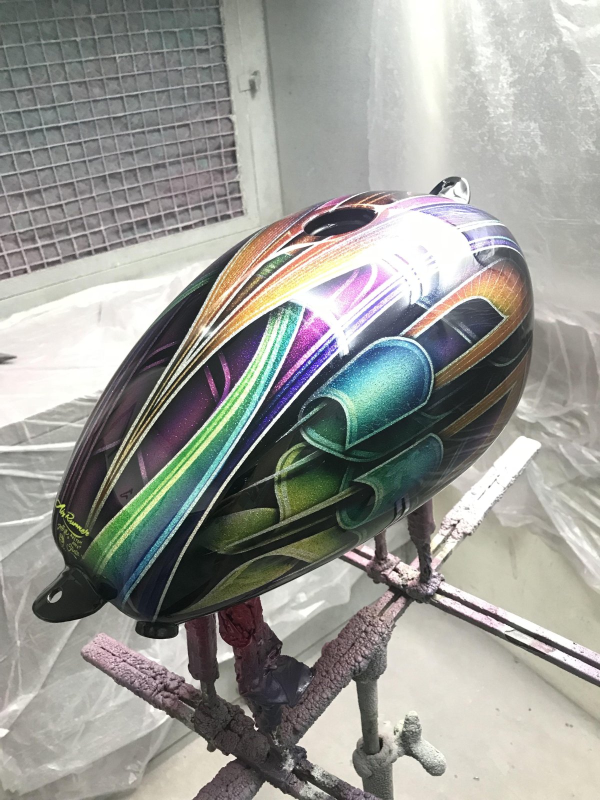 Аэрография на мотоциклах необычная