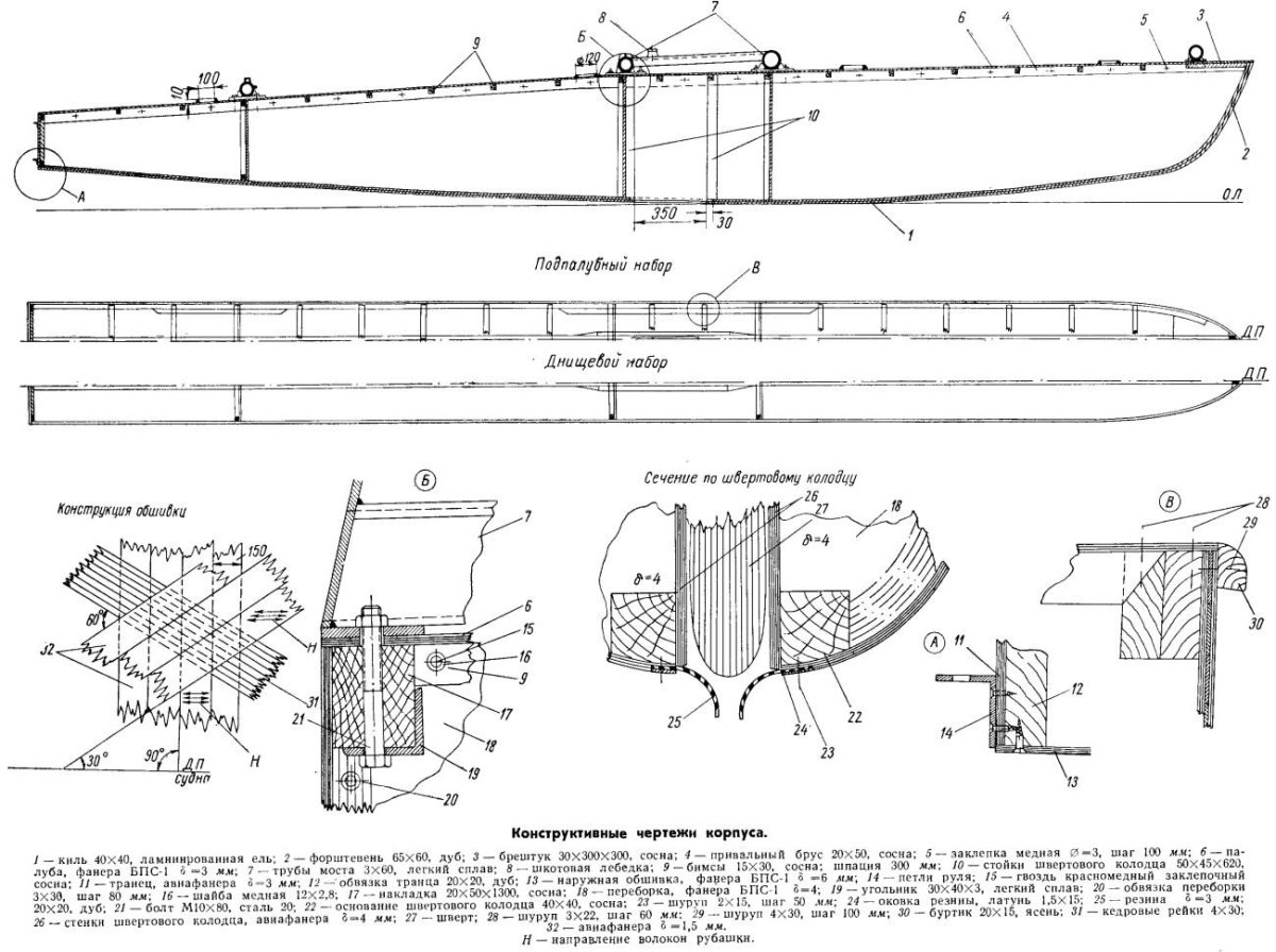 Катамаран Аргут 4 чертежи