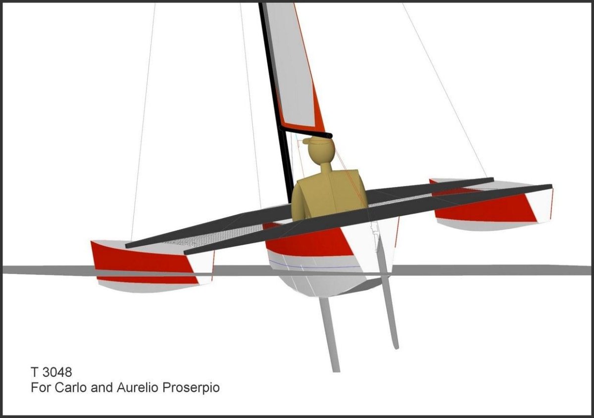 Тримаран чертежи