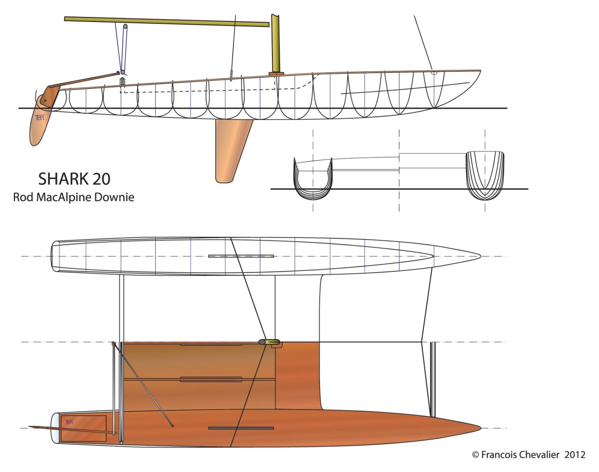 Катамаран Торнадо чертежи мачты