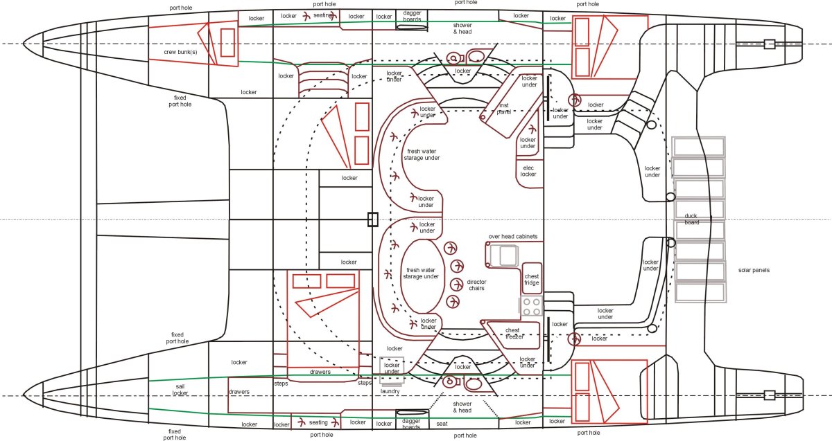 Чертежи моторная яхта absolute 42 STC